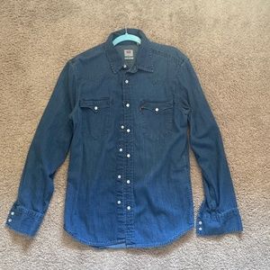 NWOT Levi’s Men’s Denim Jean Shirt Size Small S